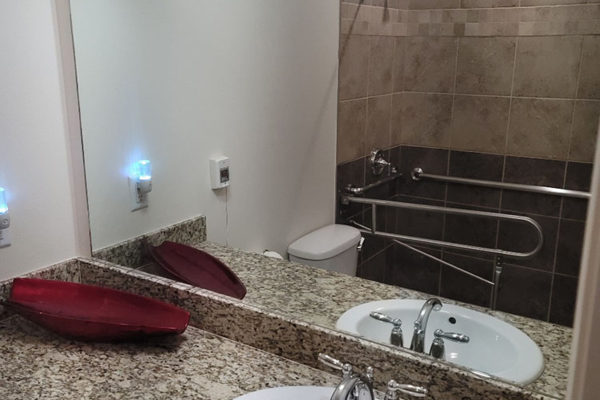 bathroom at landmark assisted living